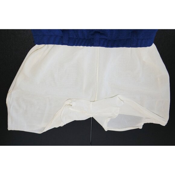 Vintage 60s Jantzen Tennis Skirt Women's Size 10 Navy Blue with White Piping Spo - Picture 5 of 7